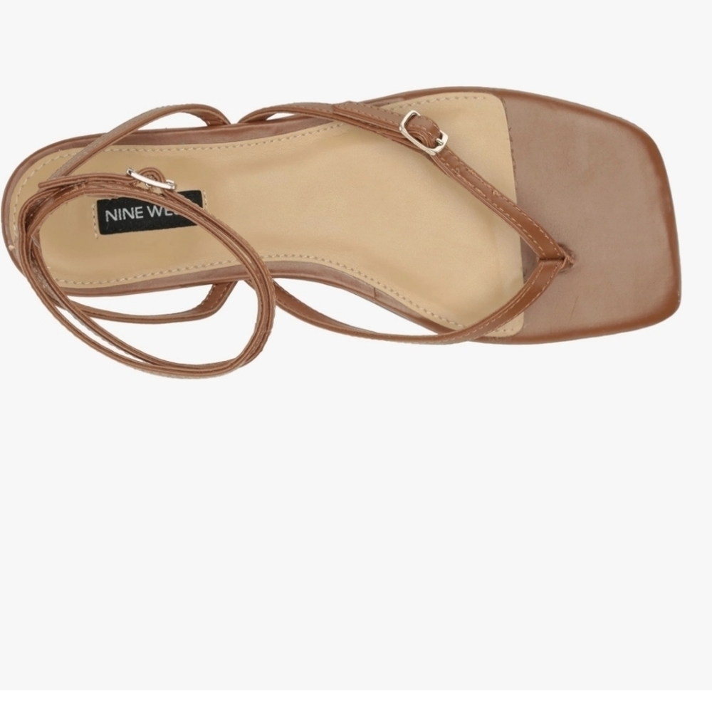 Nine West Brown Strappy Sandals